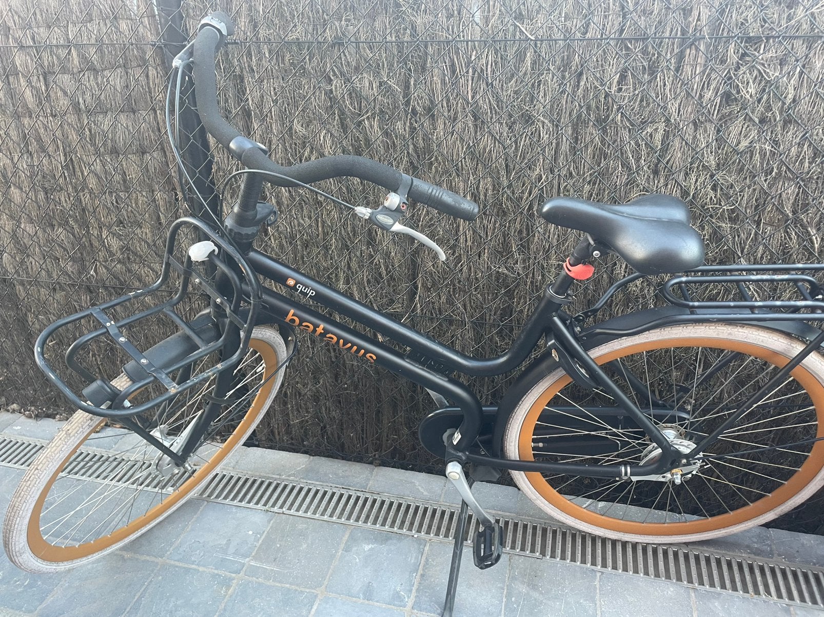 Damesfiets Batavus, Fietsen en Brommers, Ophalen, Gebruikt, Velgrem, Versnellingen