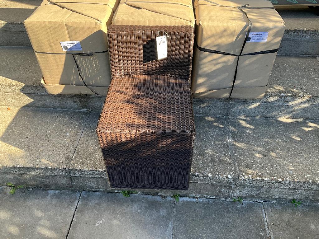4 nieuwe tuinstoelen in bruin wicker, Ophalen of Verzenden, Nieuw, Wicker