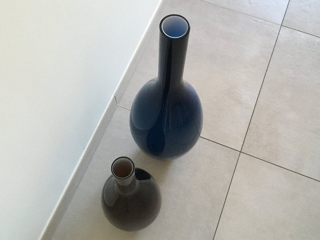 2 handgemaakte glazen vazen Leonardo Beauty in NIEUWSTAAT, Huis en Inrichting, Ophalen, Overige kleuren, Handgemaakt, Nieuw