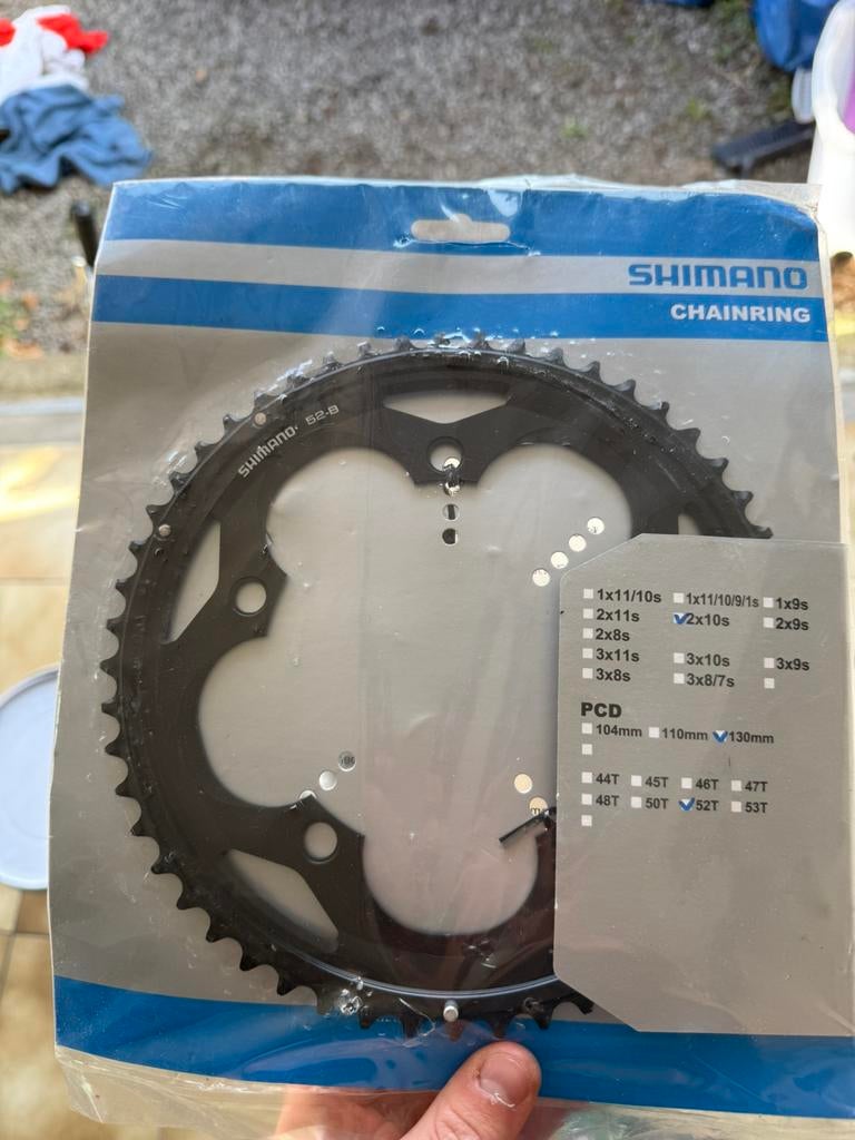 Shimano 10 speed kettingblad 52T, Fietsen en Brommers, Fietsonderdelen, Ophalen, Nieuw