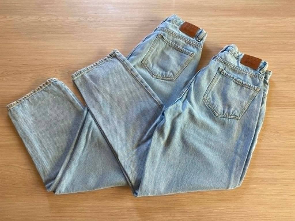 2 blauwe mom jeansbroeken - Groggy by Jbc - maat  15 j / 170, Kinderen en Baby's, Kinderkleding | Maat 170, Broek, Gebruikt, Meisje