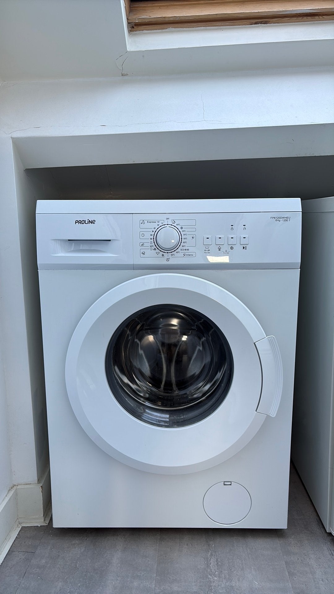 Proline 6 kg wasmachine, Elektronische apparatuur, Wasmachines, 1200 tot 1600 toeren, 4 tot 6 kg, Zo goed als nieuw, Voorlader