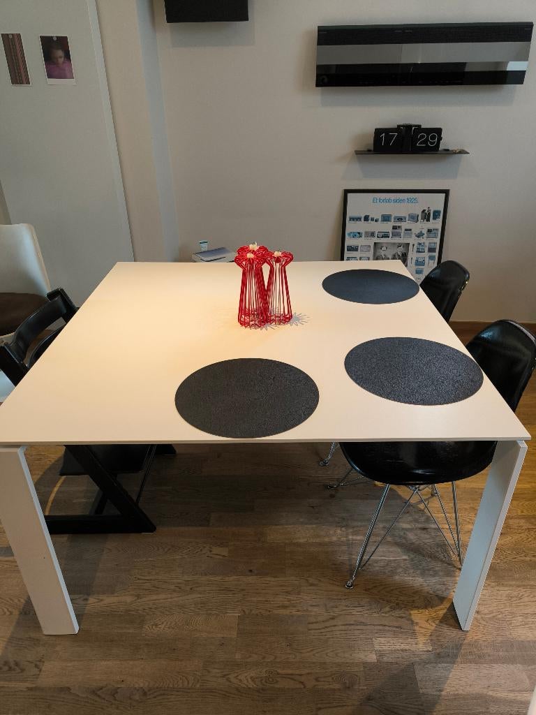 Designtafel Kartell Four Square Wit, Ophalen, Gebruikt, Vierkant, Vijf personen of meer