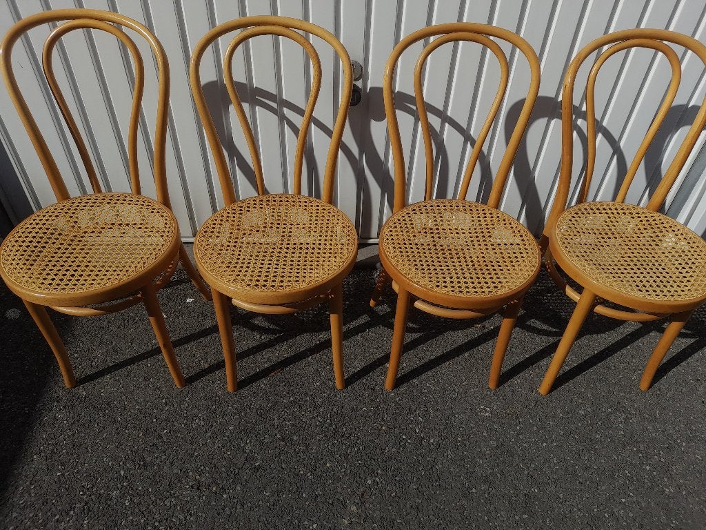 Thonet nr 18 set van 4 stoelen, Antiek en Kunst, Ophalen