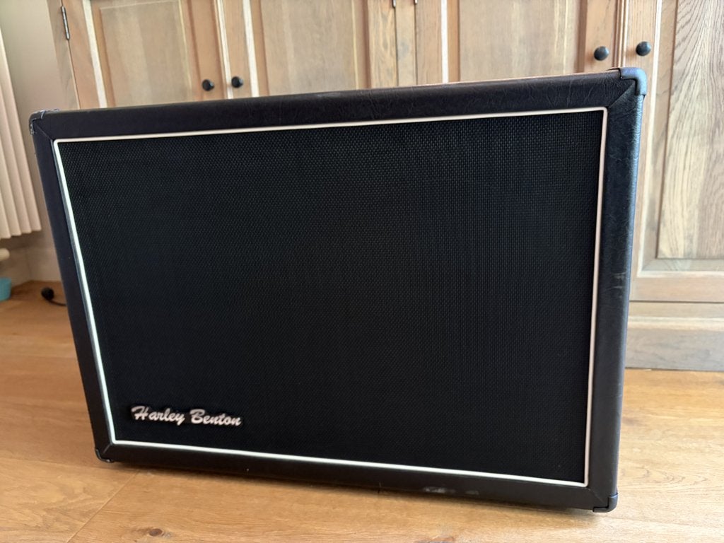Vintage 30 - 2x12 Harley Benton cabinet G212, Musique & Instruments, Enlèvement, Utilisé, Guitare, 50 à 100 watts