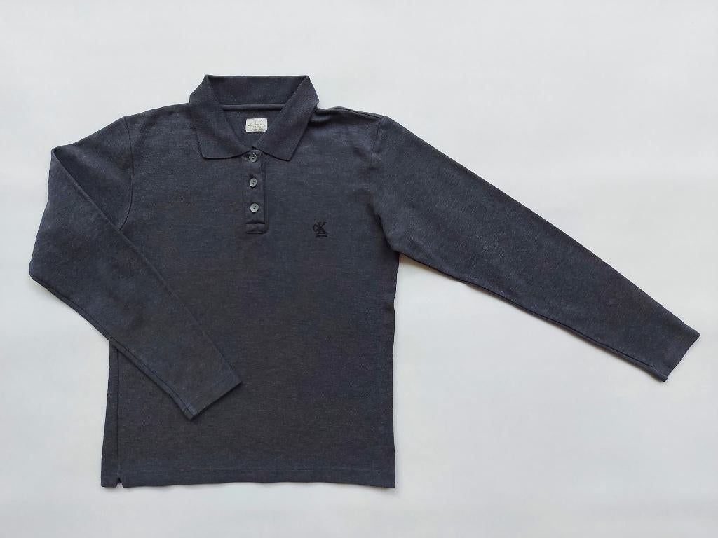 CK Jeans CALVIN KLEIN grijze polotrui 12 / 14 jaar = 152/164, Ck jeans - Calvin Klein, Trui of Vest, Ophalen of Verzenden, Zo goed als nieuw
