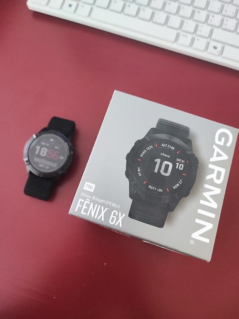 Garmin Fenix 6X Pro – Topstaat – Krasvrij scherm & sensor, Étanche, Enlèvement ou Envoi, Garmin, Utilisé
