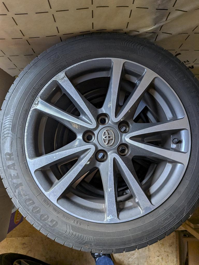 velgen + recente banden 215/55R17, Ophalen, 17 inch, Band(en), Personenwagen