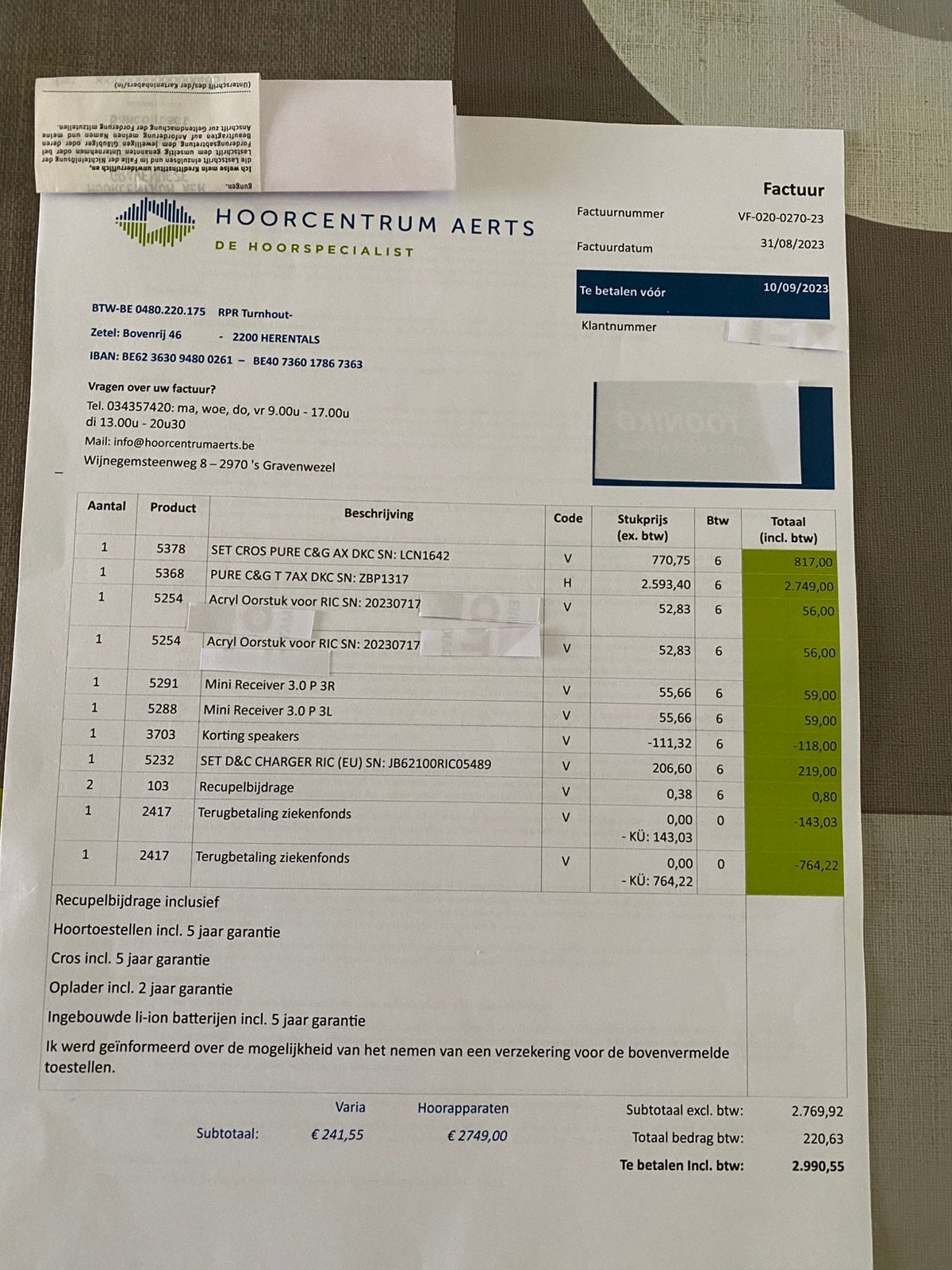 Hoorapparaten Signia, Ophalen, Zo goed als nieuw