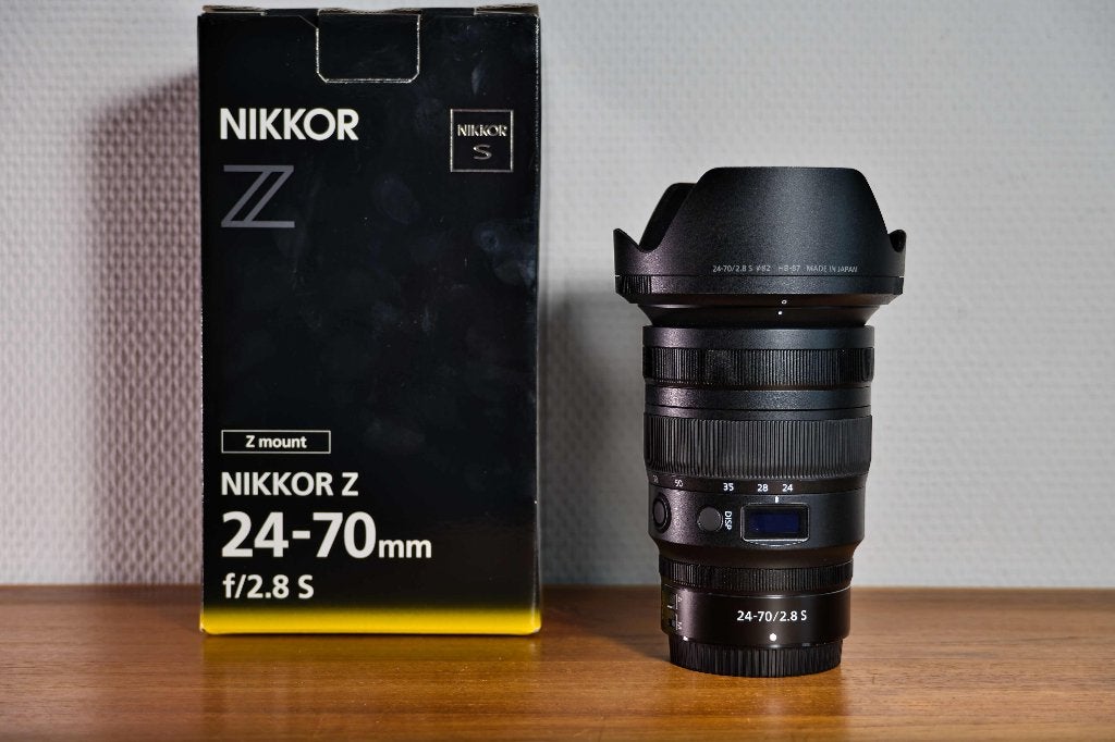 Objectif Nikon Nikkor Z 24-70 mm f/2.8 S, Moteur autofocus ultrasonique, Monture Nikon Z, Comme neuf, Enlèvement