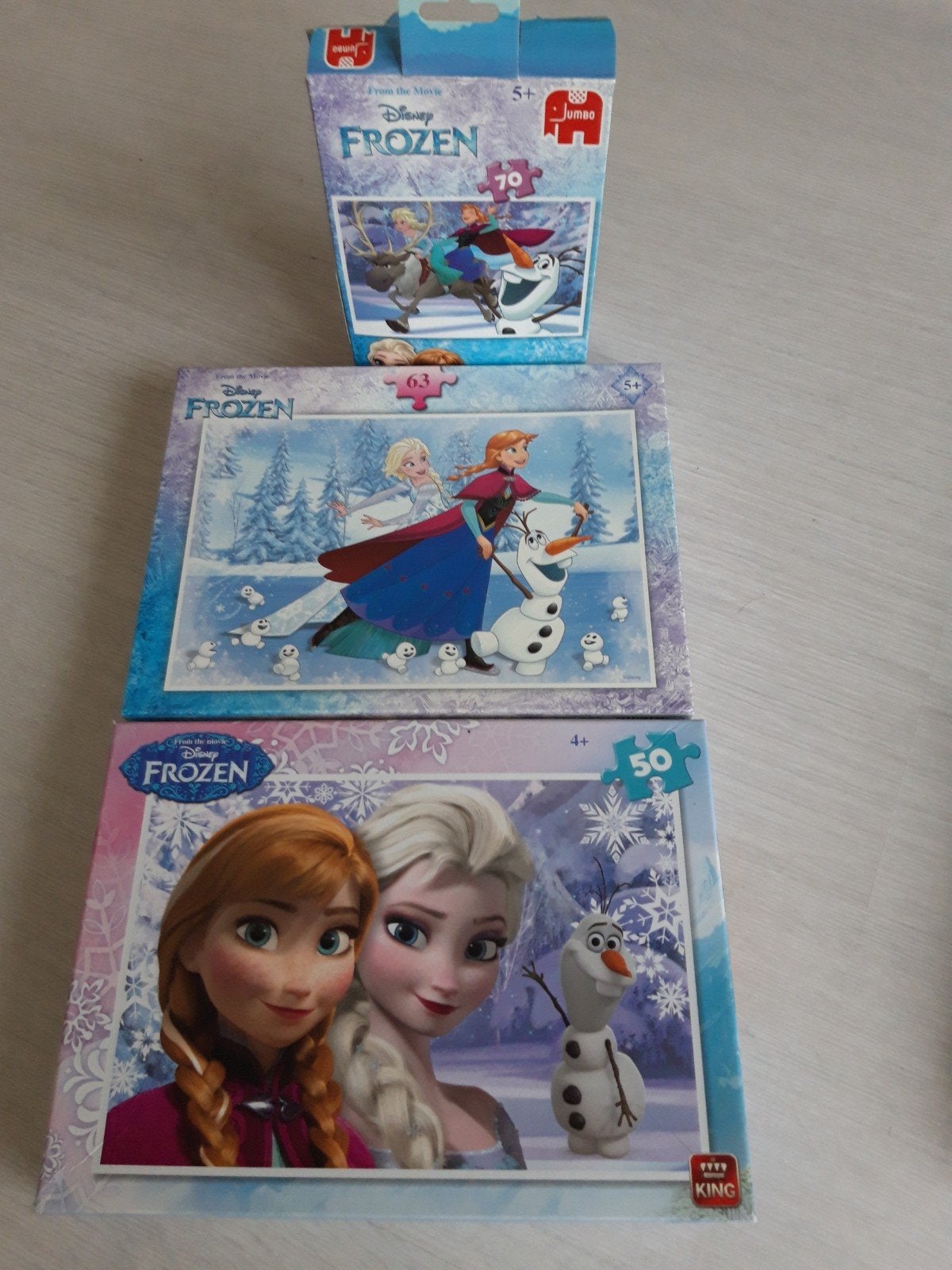 Puzzels Frozen, Ophalen, Meer dan 50 stukjes, Zo goed als nieuw