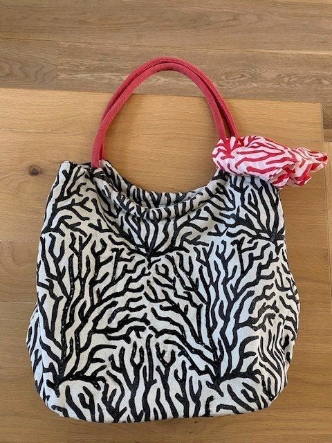 Katoenen Handtas/Strandtas van Bulaggi, Handtassen en Accessoires, Tassen | Damestassen, Ophalen of Verzenden, Gebruikt, Grijs