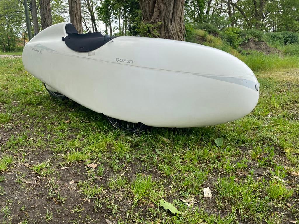 Ligfiets Velomobiel Quest 26 inch, Gebruikt, Bovenstuur, Cabine, Trommelrem