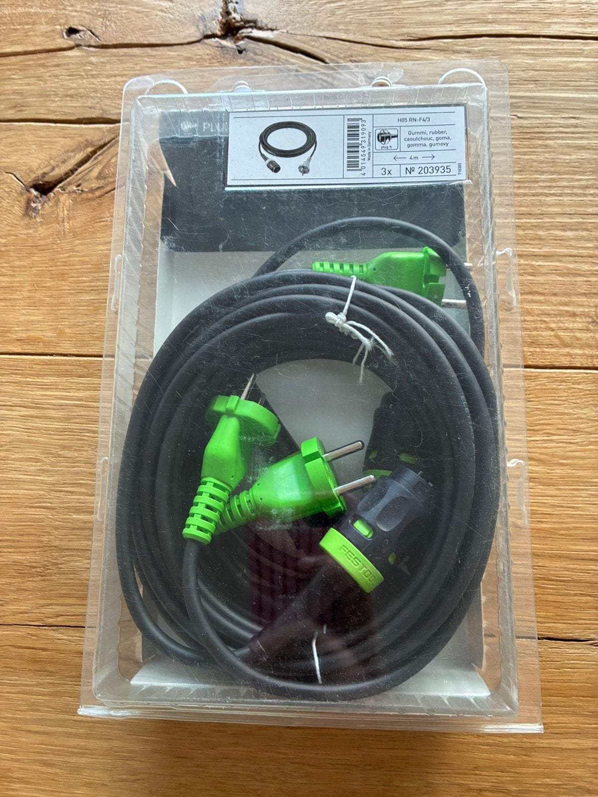 Festool H05 RN-F4/3 plug it kabel - 4m, Doe-het-zelf en Bouw, Gereedschap | Schuurmachines, Ophalen, Nieuw