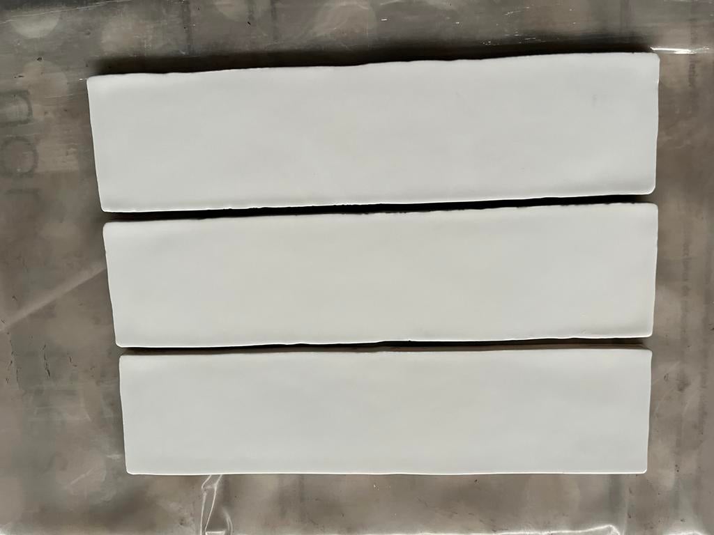 148 m2 Handvorm wandtegels 7,5 x 30 cm Soft White Acquarella, Doe-het-zelf en Bouw, Tegels, Ophalen, Nieuw, Minder dan 20 cm, 20 tot 40 cm