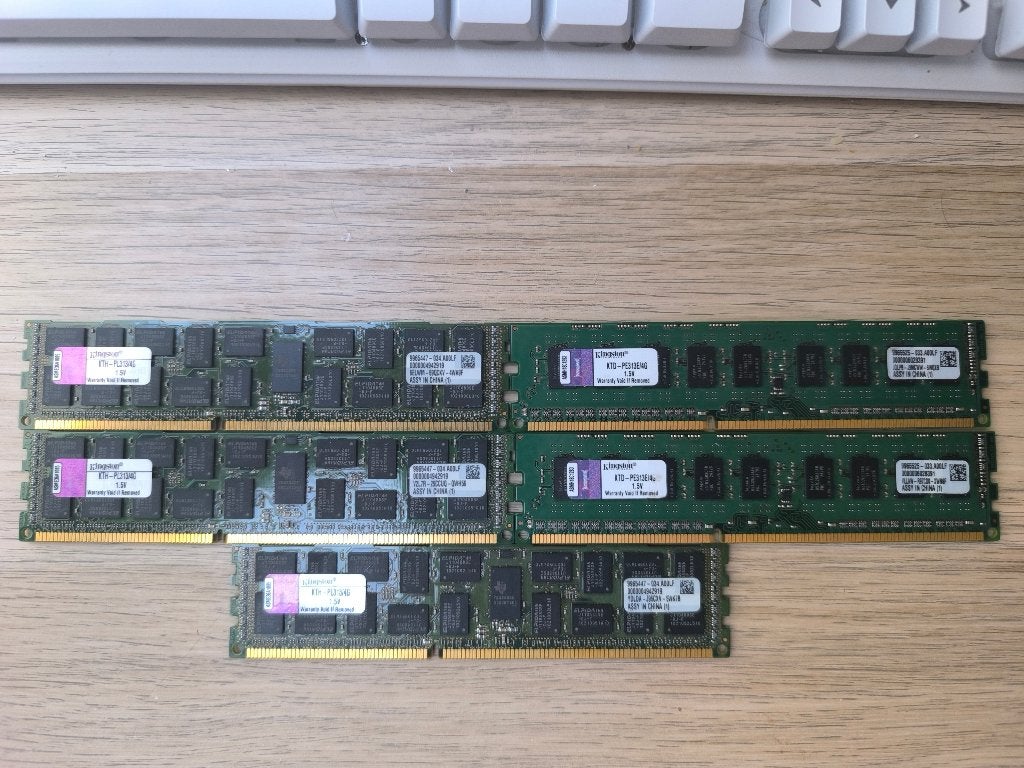 Kingston DDR3 1333 MHz RAM-bundel (totaal: 20 GB), Computers en Software, Ophalen, Gebruikt, Server, DDR3
