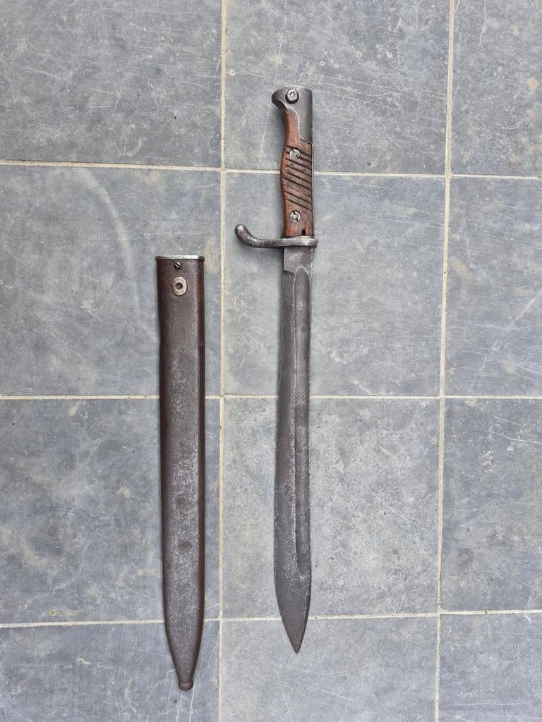 Wo1 Duitse butcher bajonet FICHTEL & SACHS SCHWEINFURT 1918, Verzamelen, Militaria | Tweede Wereldoorlog, Ophalen