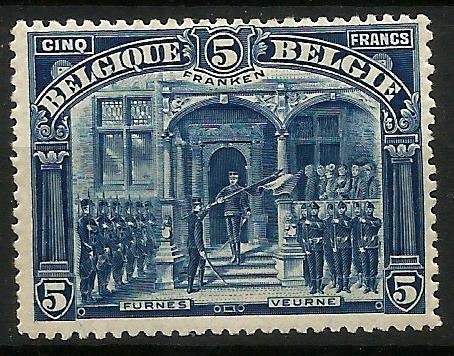 1915 “5 FRANKEN” OBP 147**, Postzegels en Munten, Postzegels | Europa | België, Orginele gom, Ophalen of Verzenden, Zonder stempel