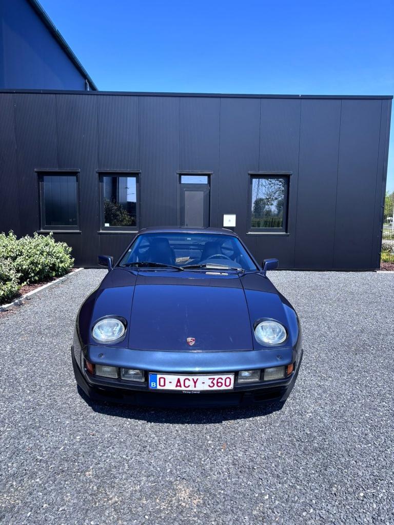 Porsche 928 S, Auto's, Porsche, Automaat, Blauw, Leder en Stof, Bedrijf