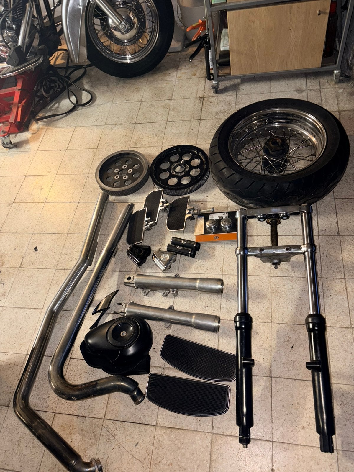 Harley davidson onderdelen, Motoren, Ophalen of Verzenden, Gebruikt