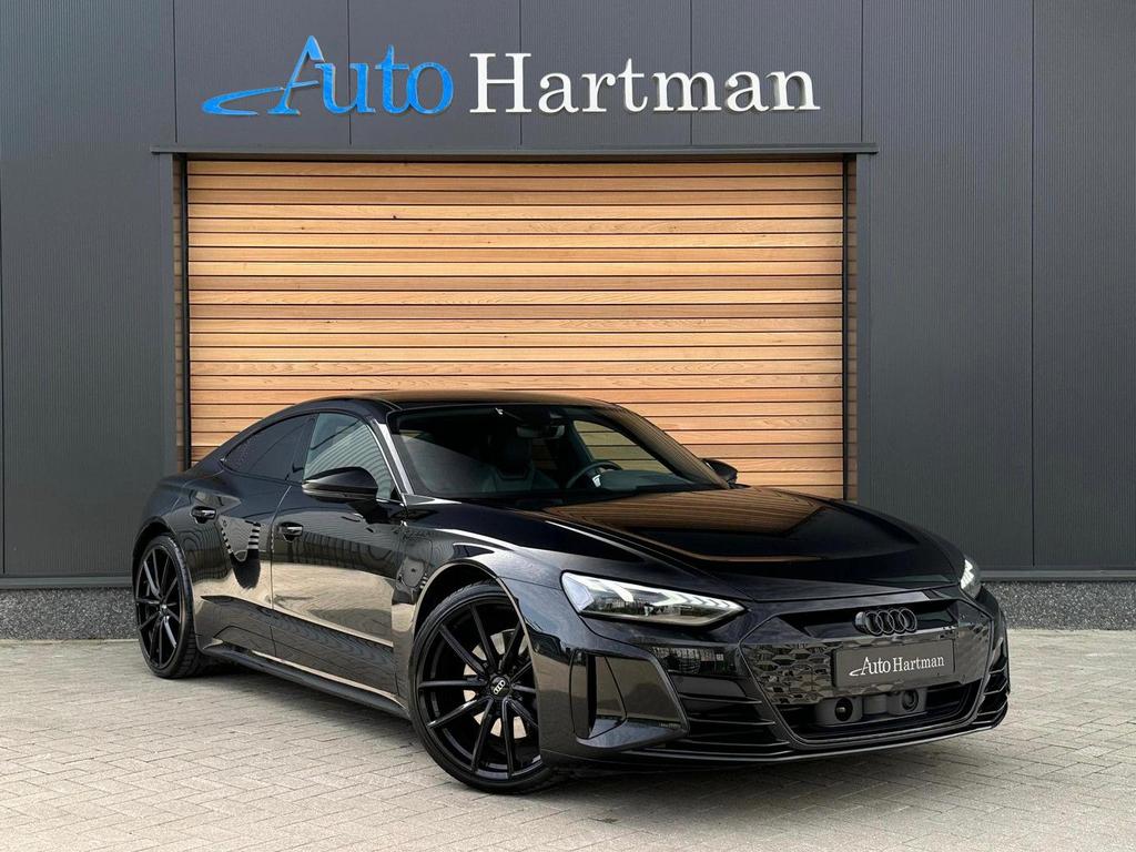 Audi e-tron GT S-line 93 kWh 4W-BESTURING|LUCHTVERING|STOELV, Automaat, Zwart, Berline, Parkeersensor