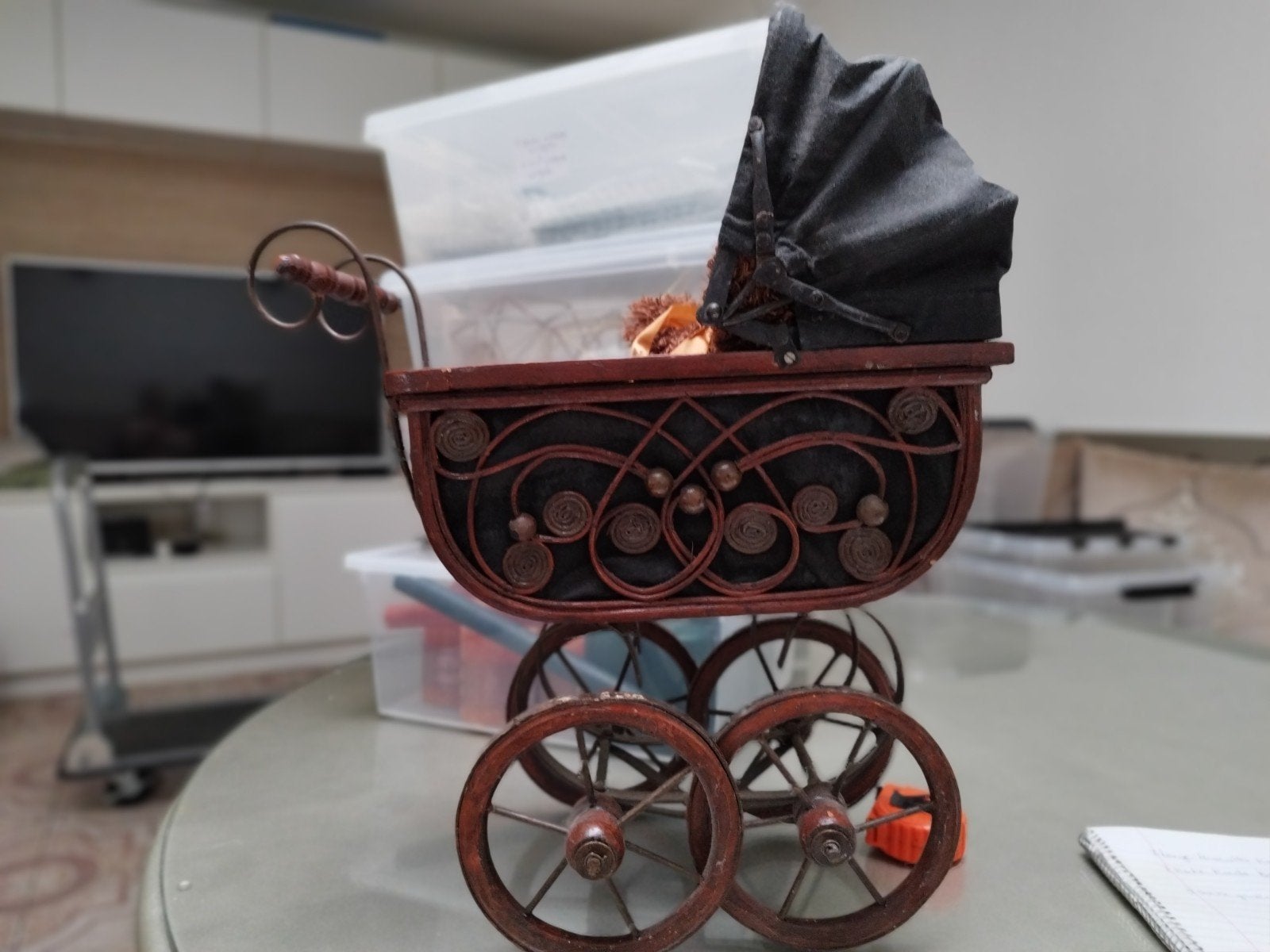 Houten buggy, Ophalen