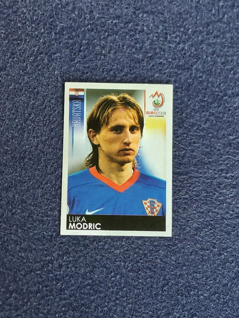 Panini sticker card voetbal ' EK Euro 2008 - Luka Modric ', Ophalen of Verzenden, Nieuw, Sticker