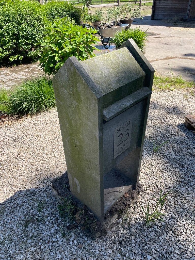 Brievenbus, Tuin en Terras, Brievenbussen, Ophalen, Gebruikt, Hardsteen, Staande brievenbus
