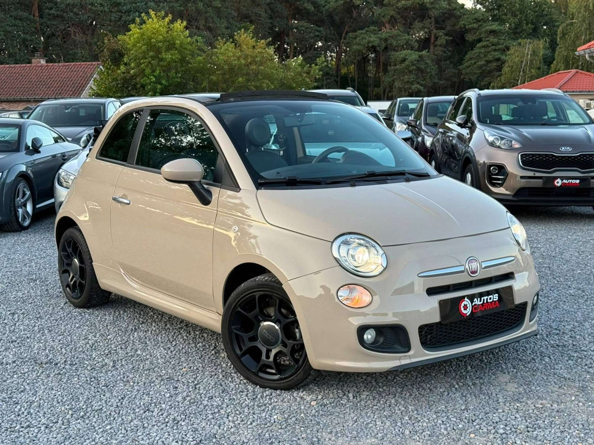Fiat 500C TwinAir Airco ElektrR Sport ParkeerSensoren *, Euro 6, Entreprise, Cabriolet, Capteur de lumière