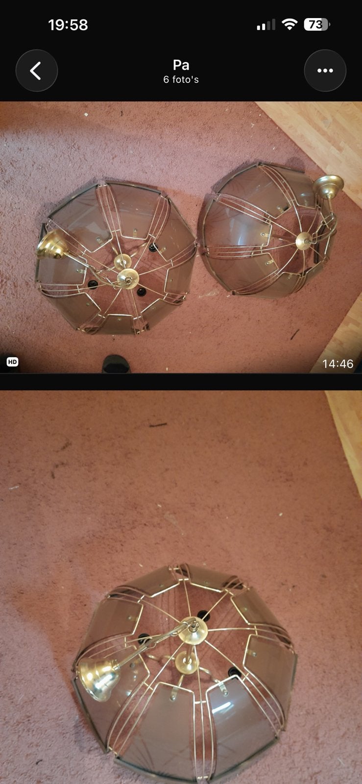 Lusters, Ophalen, Zo goed als nieuw, Glas