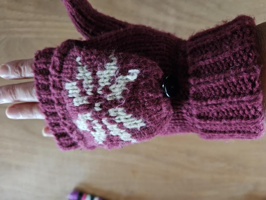 Paire de mitaines moufles gants à 1€, Gants, Enlèvement ou Envoi, 146 à 152, Utilisé