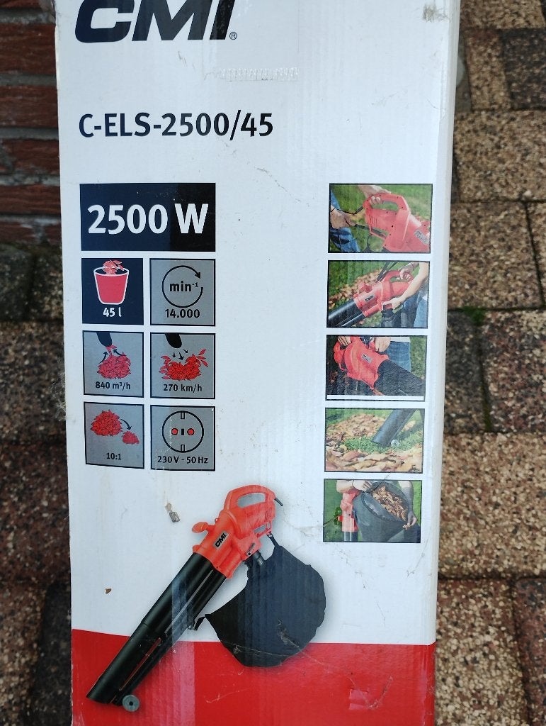 Bladzuiger/blarer CMI zonder opvangzak, Jardin & Terrasse, Neuf, Porté à la main, Enlèvement, Électrique