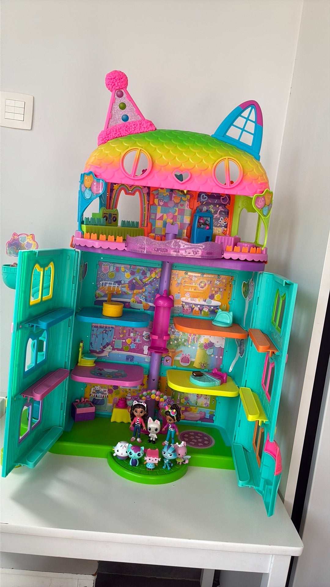 Gabby’s poppenhuis + disco roller play set extra, Kinderen en Baby's, Ophalen, Zo goed als nieuw, Poppenhuis