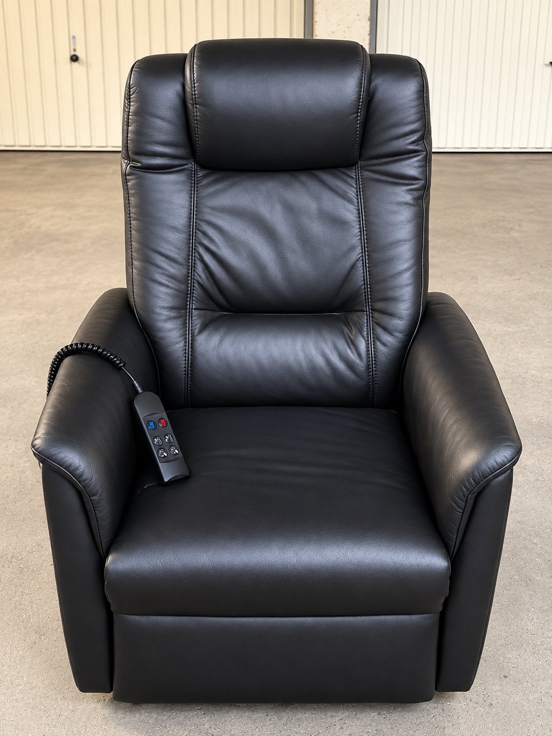 De Rore elektrische relaxzetel – leder – 2 motoren + lift, Enlèvement, Comme neuf