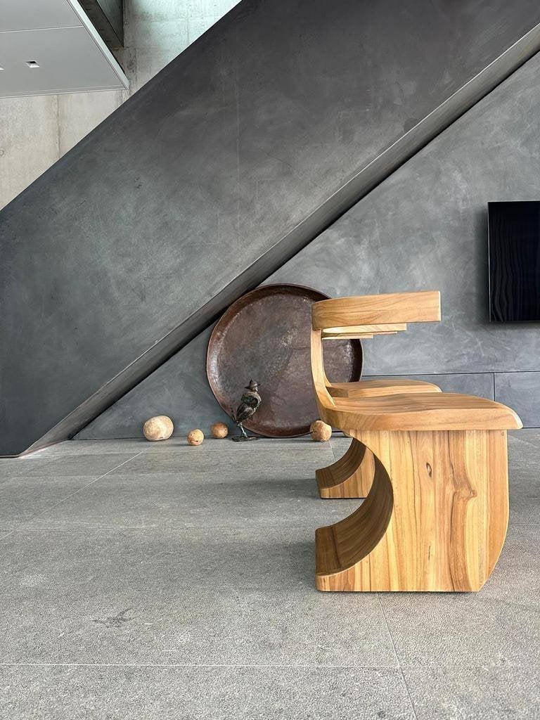 Massief houten S shape stoel (meerdere stuks in stock), Ophalen, Hout