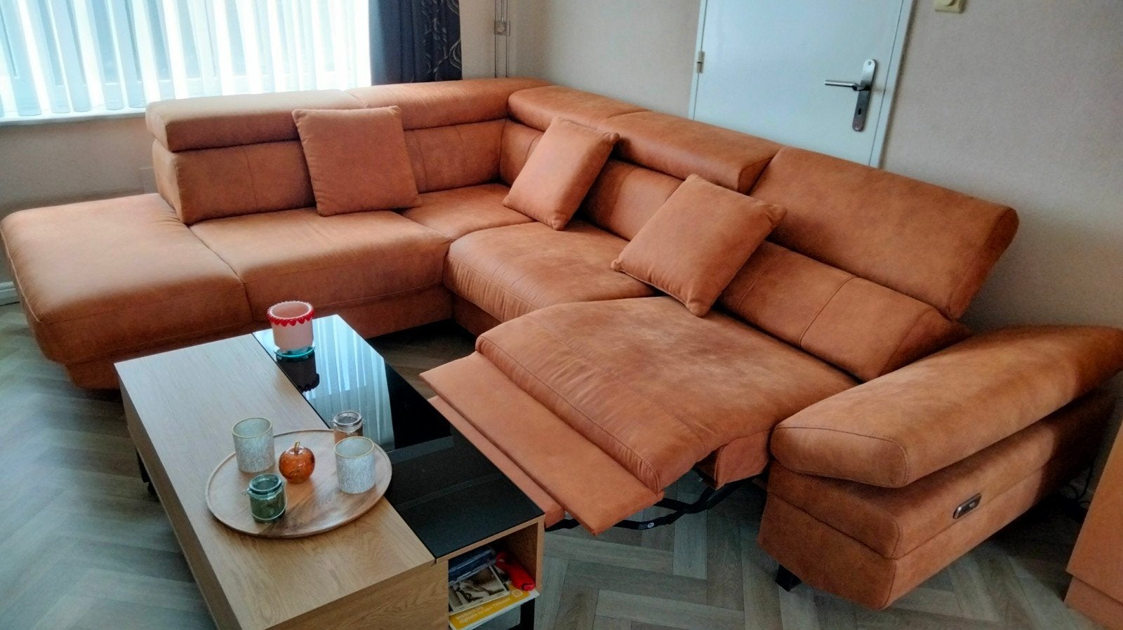 Te koop stoffen salon, Maison & Meubles, Canapés | Coins salons complets, Enlèvement