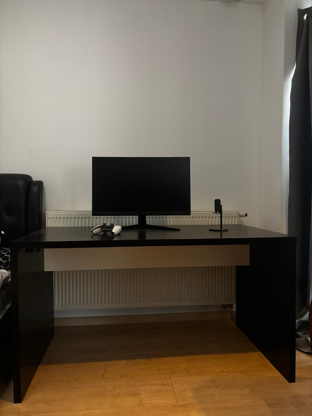 Bureau noir, Maison & Meubles, Bureaux, Enlèvement, Comme neuf, Noir, Verre