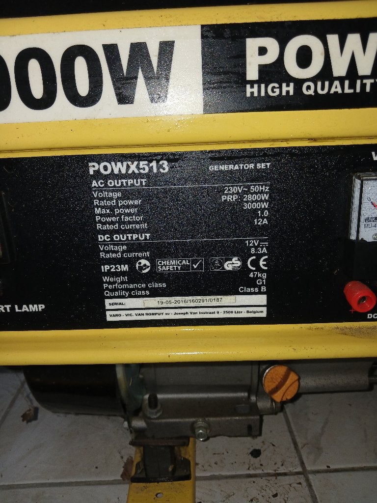 Groupe electrogene, Bricolage & Construction, Enlèvement ou Envoi, Utilisé, 5 à 10 kVA, Essence