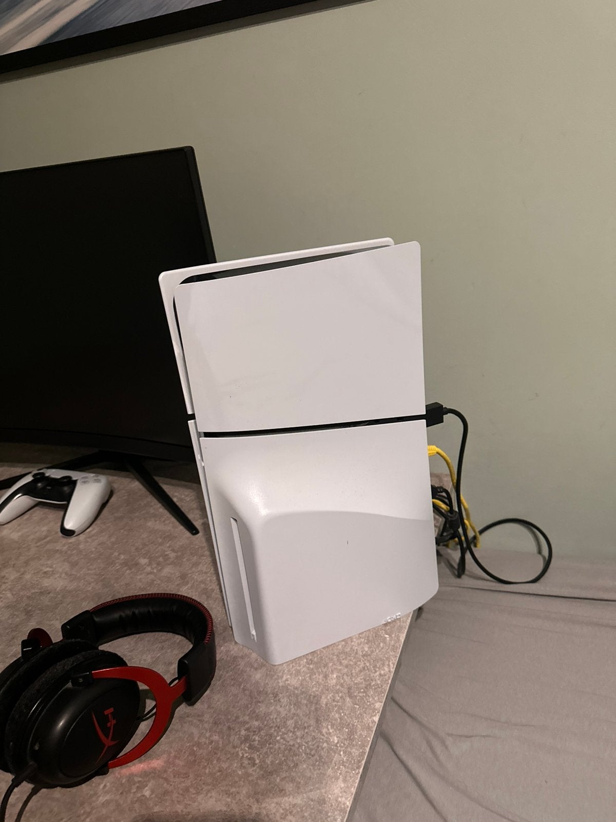 PS5 Slim Disc edition 1TB Nieuwe staat + gaming chair, Enlèvement, Comme neuf