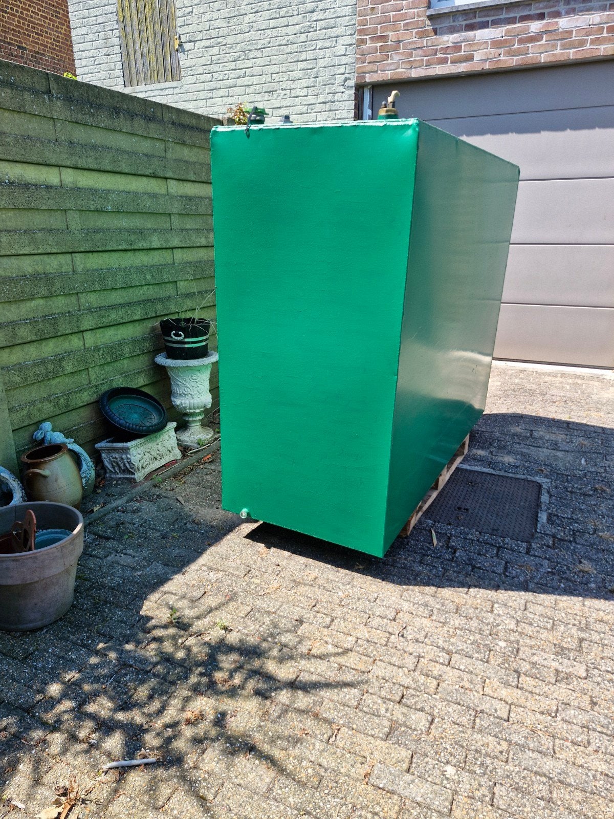 Mazouttank 2500 liter dubbelwandig, Enlèvement
