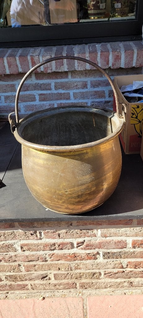 mooie oude koperen heksen ketel (8iv286/70-6), Envoi