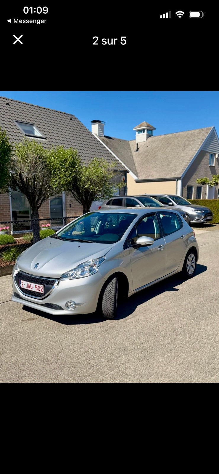 Peugeot 208 1.2 essence., Autos, Argent ou Gris, Achat, Noir, 5 portes