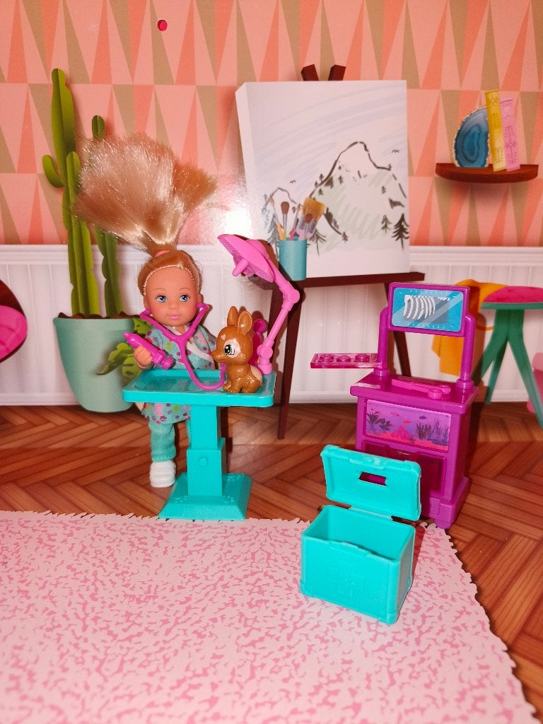 Evi love dierenkliniek, Ophalen, Zo goed als nieuw, Barbie