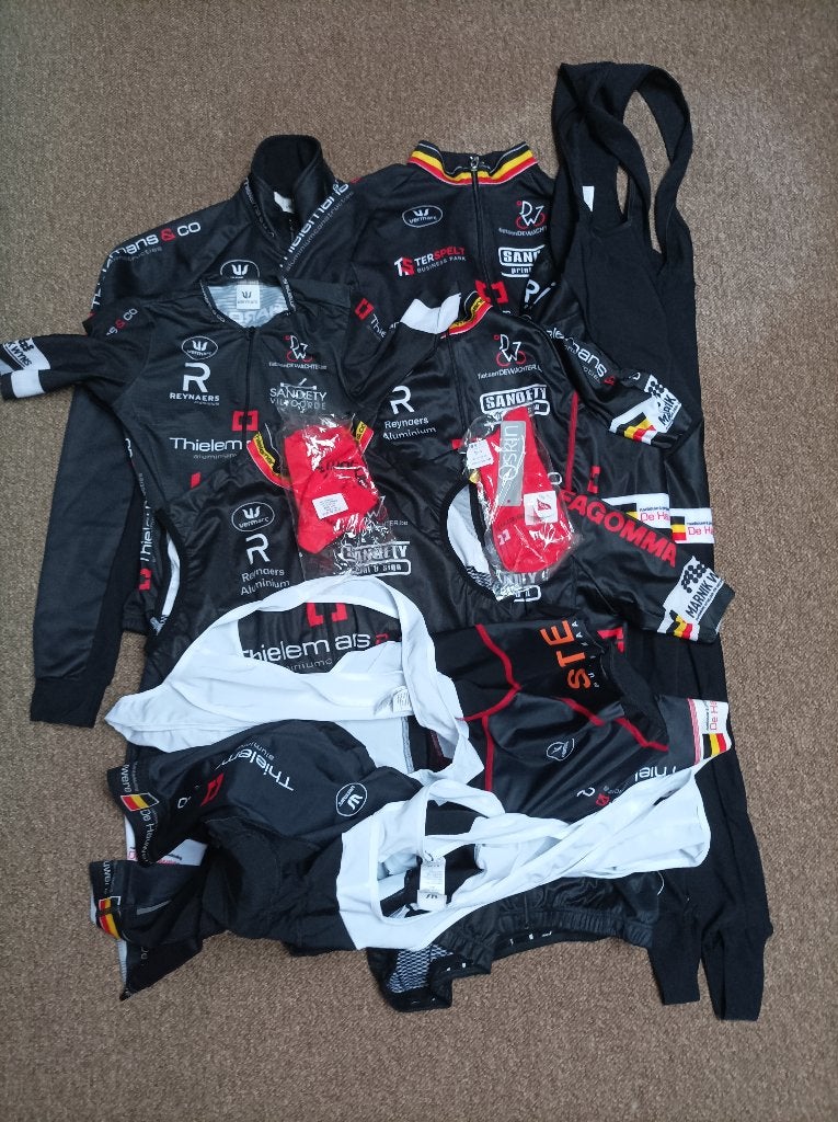 Pakket wielerkleding 11 stuks nieuw!, Fietsen en Brommers, XS, Nieuw, Ophalen of Verzenden, Vermarc