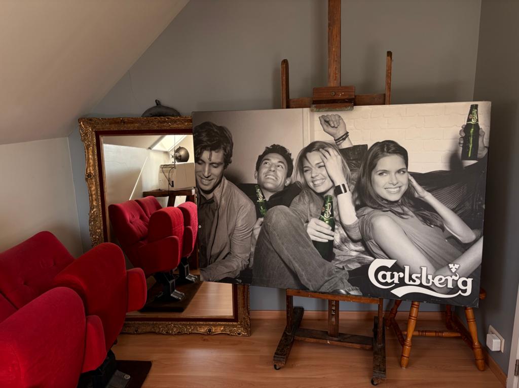 Grote canvas Carlsberg reclame - 100 x 150 cm Eyecatcher, Ophalen
