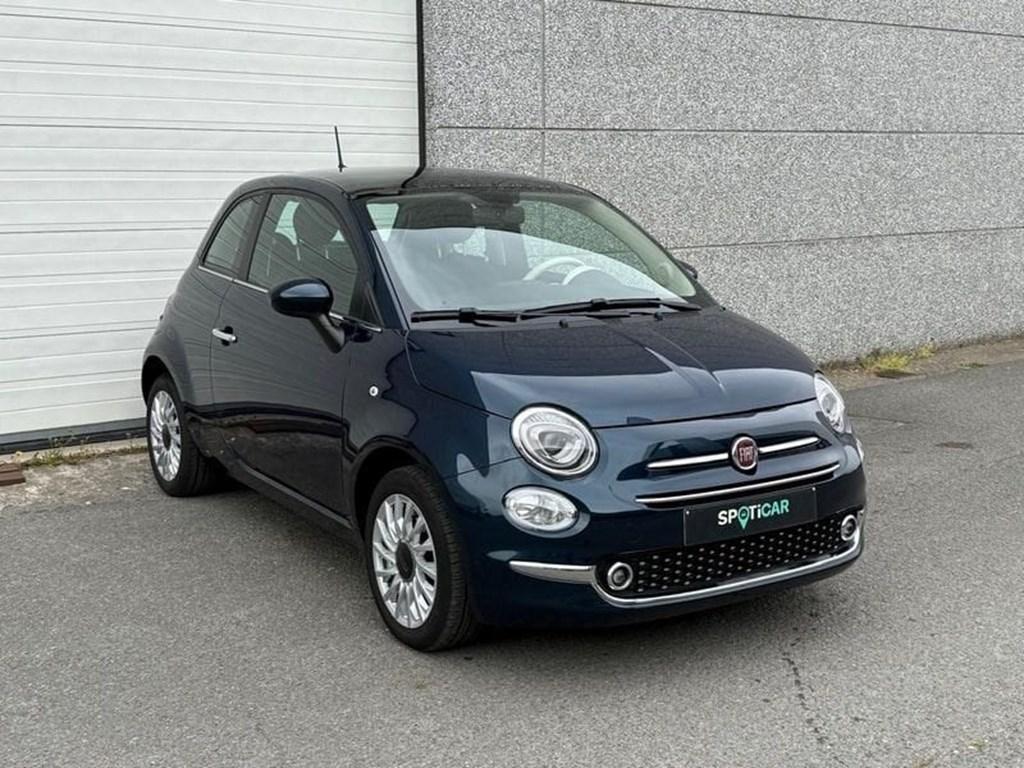 Fiat 500 *AC*CARPLAY* 1.0 Benz/Hybride, Auto's, 4 zetels, Zwart, Blauw, Bedrijf