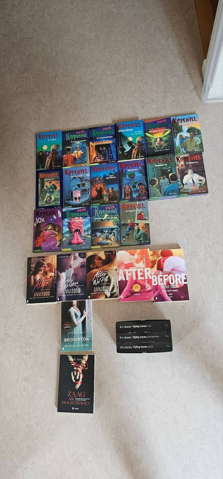 Aantal boeken te koop, Enlèvement