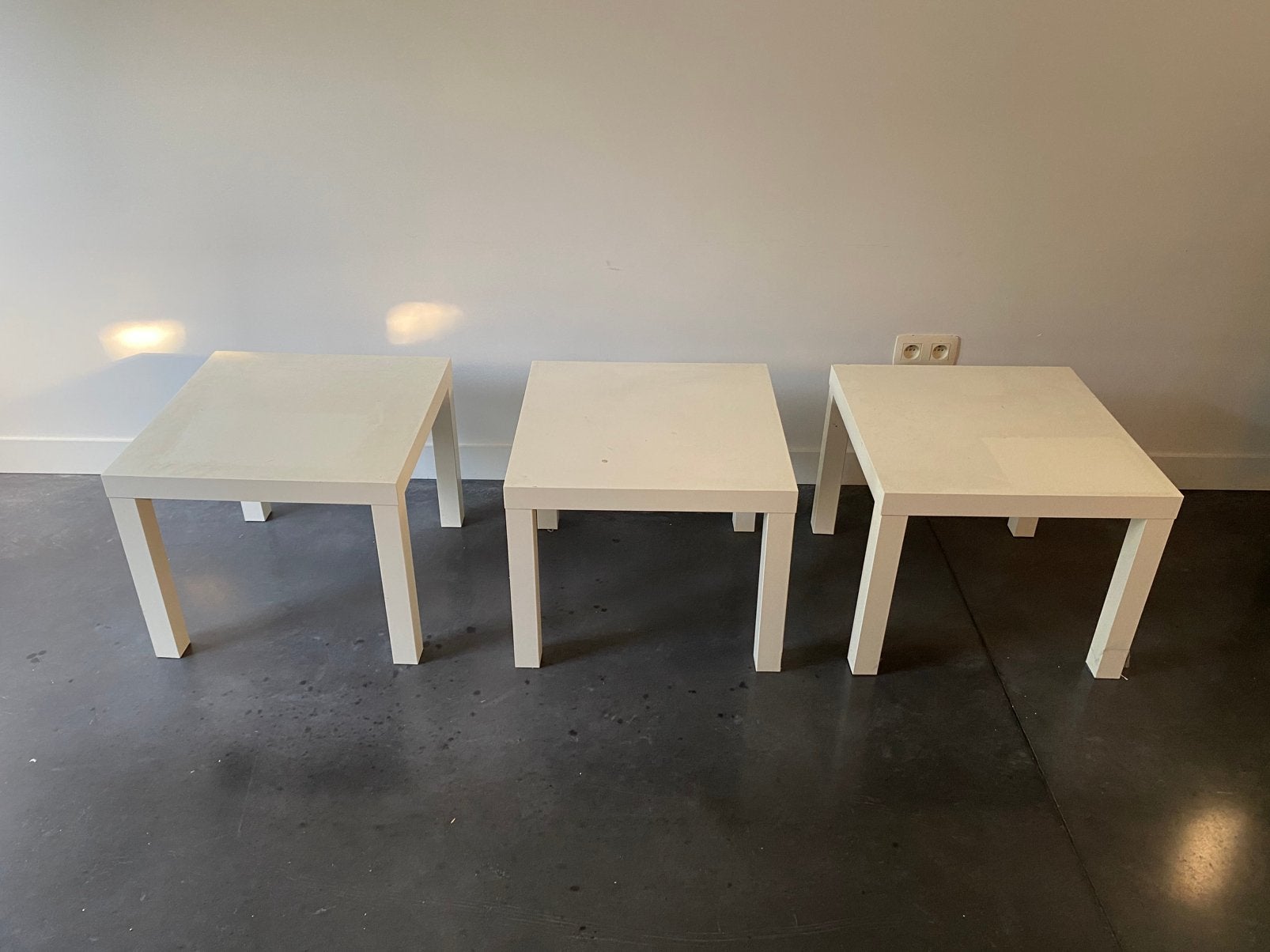 3 gratis ikea tafeltjes voor studentenkot, Huis en Inrichting, Tafels | Bijzettafels, Ophalen, Gebruikt