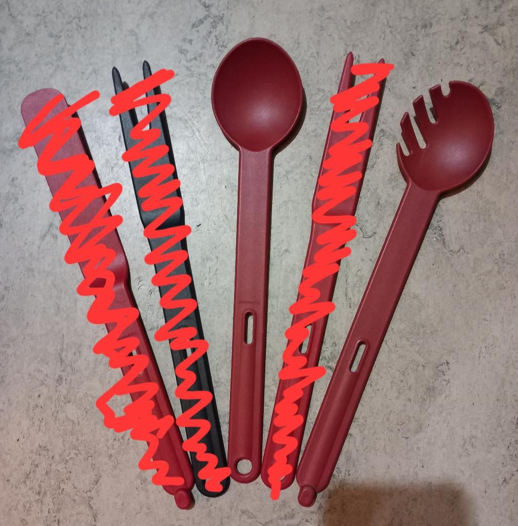 Lot de 2  ustensiles de cuisine Tupperware, Enlèvement, Neuf, Rouge, Autres types