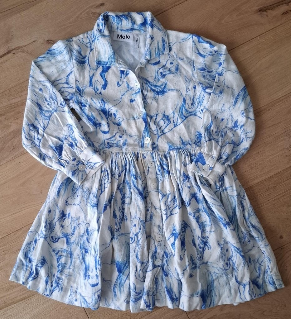 Magnifique robe MOLO 110-116, Kinderen en Baby's, Ophalen, Zo goed als nieuw, Jurk of Rok